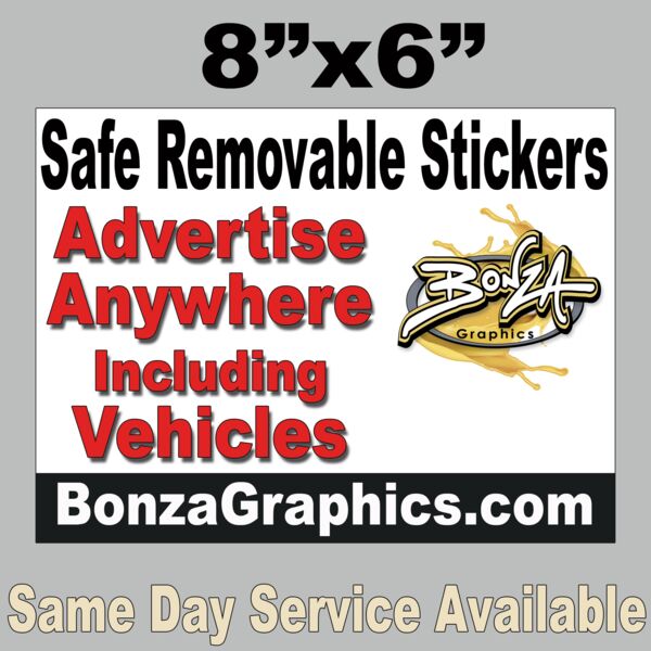 safe removable vehicle stickers Thumbnail