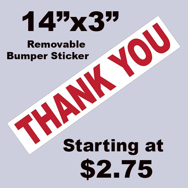 THANK YOU STICKERS 14in x 3in Thumbnail