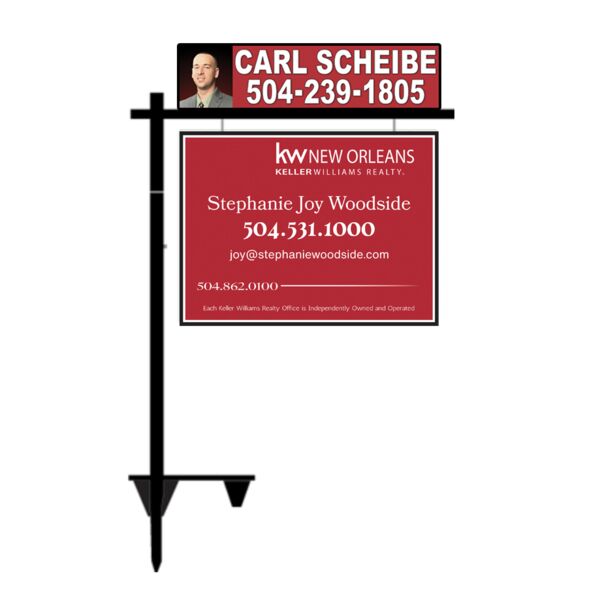 Real Estate Sign 24x18 double sided for hanging Posts Thumbnail