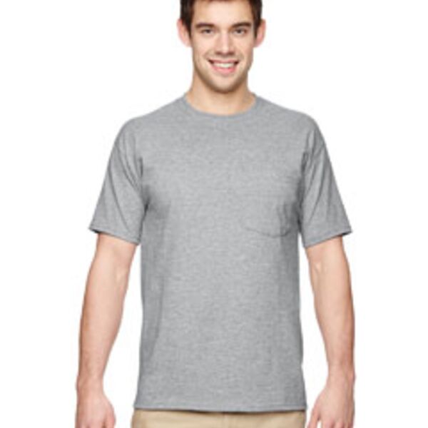 5.6 oz., 50/50 Heavyweight Blend™ Pocket T-Shirt Thumbnail