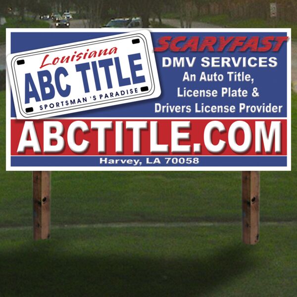 72x36 4mm corrugated plastic sign 1 sided Thumbnail