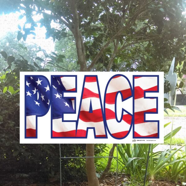 24x12 "Peace" Sign Thumbnail