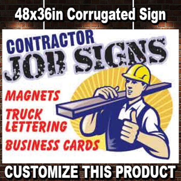 48x36 Landscape Corrugated Plastic Sign Thumbnail