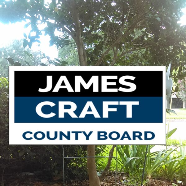 24x12 Yard Signs with stake option Thumbnail