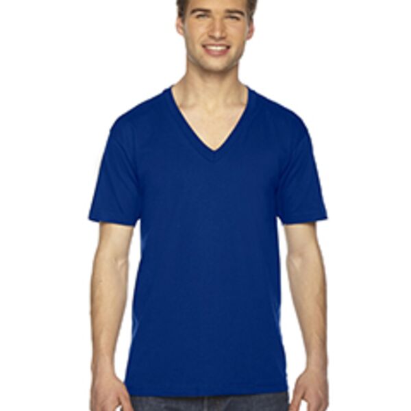 Unisex Fine Jersey Short-Sleeve V-Neck T-Shirt Thumbnail