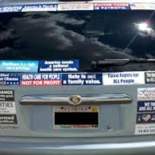 Bumper Stickers 25 -120 sq in round, shape or square Thumbnail