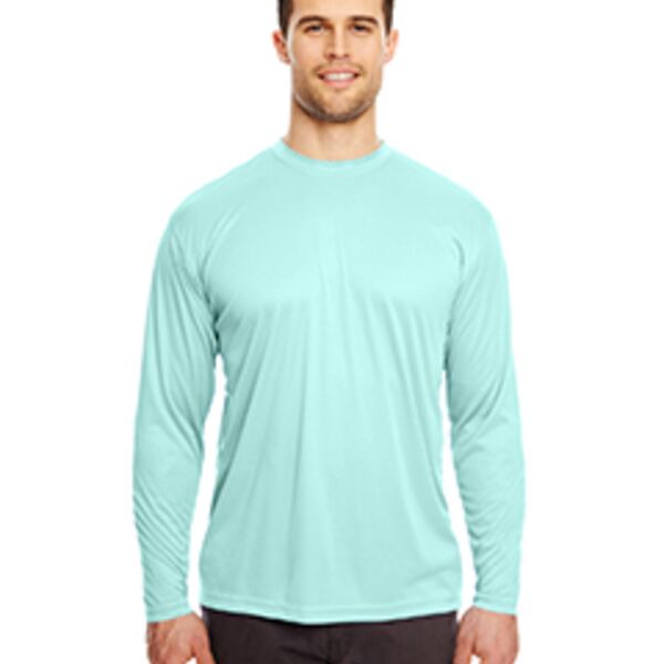 Ultra Club Adult Cool & Dry Micro-poly moisture wicking Sport Long-Sleeve Performance Interlock T-Shirt Thumbnail