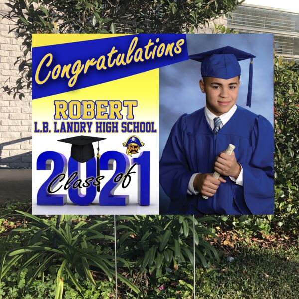 Single 24x18 Yard sign with stake included Thumbnail