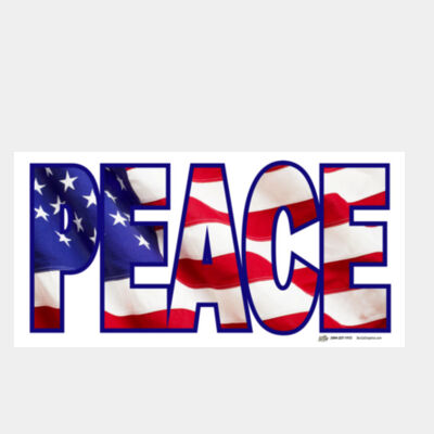 Patriotic Peace Sign 24"x12" Thumbnail