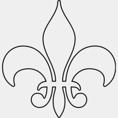 Fleur De Lis 2 Outline Fleur De Lis 2 Outline Thumbnail