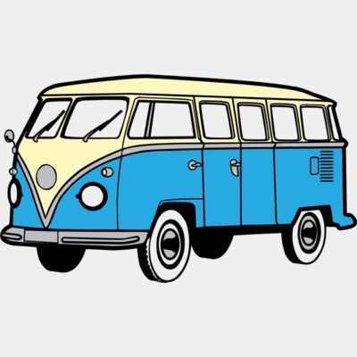 Colored Hippie Van Thumbnail