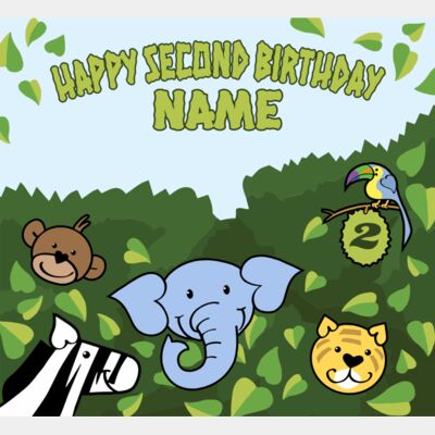 Jungle Birthday Template Jungle Birthday Template Thumbnail